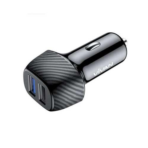 VIVAN CAR CHARGER CC02Q BLACK