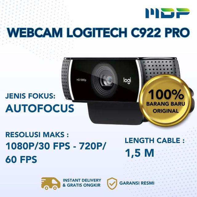 LOGITECH C922 PRO STREAM WEBCAM