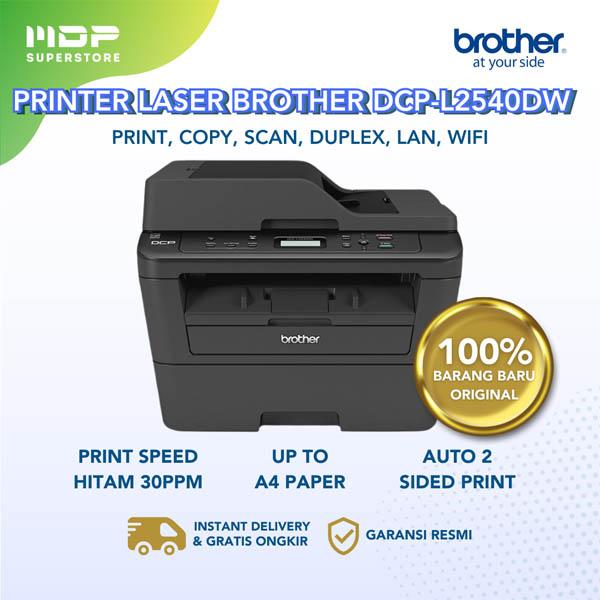 PRINTER BROTHER MONO LASER DCP-L2540DW : ( PRINT, COPY, SCAN, DUPLEX, LAN, WIFI)