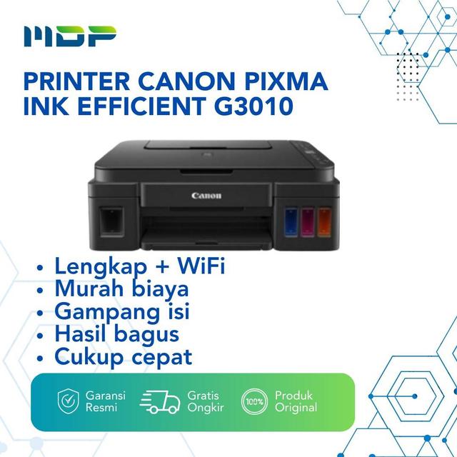 PRINTER CANON PIXMA INK EFFICIENT G3010 ( PRINT,SCAN,COPY,WIFI:TINTA :790 BLK/C/M/Y)