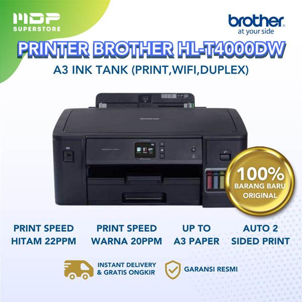 PRINTER BROTHER HL-T4000DW : A3 INK TANK (PRINT,WIFI,DUPLEX)