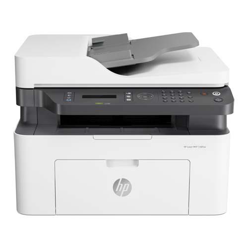 PRINTER HP-LASERJET M137FNW (4ZB84A) : LASER MONO,PRINT,SCAN,COPY,FAX,NETWORK,WIRELESS,TONER W1107A
