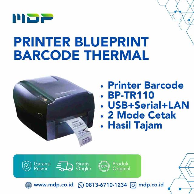 PRINTER BLUEPRINT BARCODE THERMAL BP-TR110