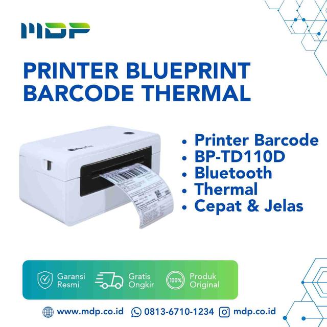 PRINTER BLUEPRINT BARCODE THERMAL BP-TD110D BLUETOOTH