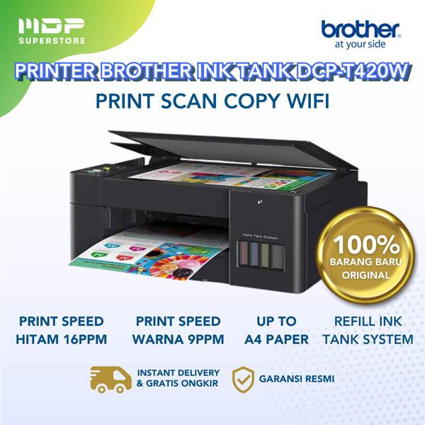 PRINTER BROTHER INK DCP-T420W PRINT SCAN COPY WIFI 