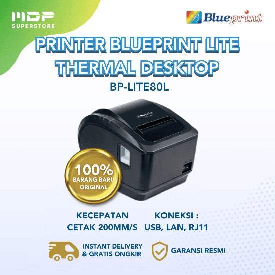 PRINTER BLUEPRINT LITE THERMAL DESKTOP BP-LITE80L (USB,LAN,RJ11)