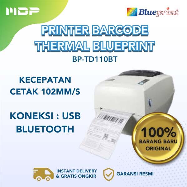 PRINTER BLUEPRINT BARCODE THERMAL BP-TD110BT