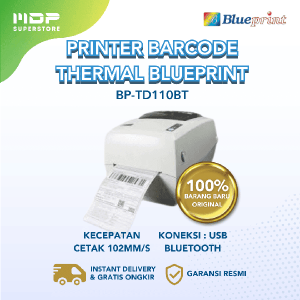 PRINTER BARCODE THERMAL BLUEPRINT BP-TD110BT