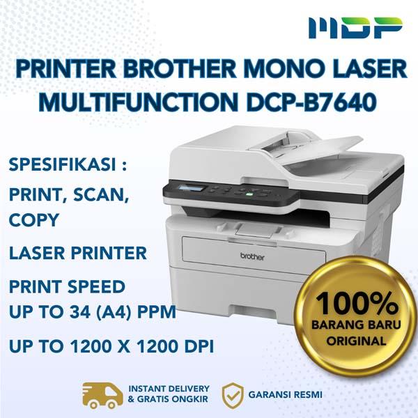 PRINTER BROTHER MONO LASER MULTIFUNCTION DCP-B7640 (DUPLEX, WIFI)
