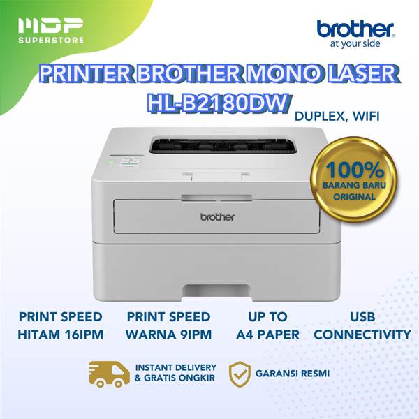 PRINTER BROTHER MONO LASER HL-B2180DW (DUPLEX, WIFI)