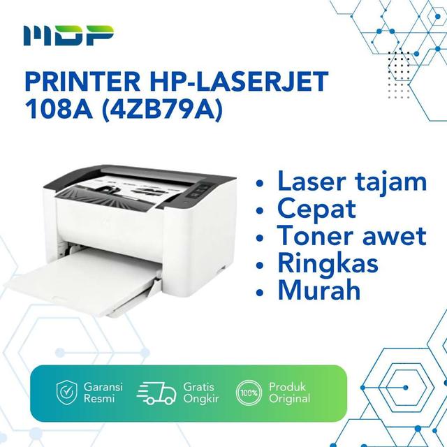 PRINTER HP-LASERJET 108A (4ZB79A)(LASER MONO,SINGLE PRINT,TONER
110A) (4ZB79A) 
