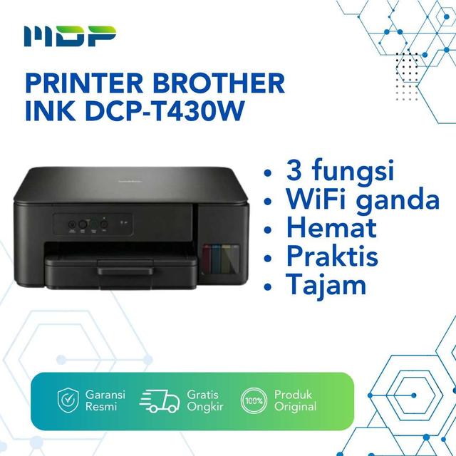PRINTER BROTHER INK DCP-T430W : PRINT SCAN COPY WIFI (BT-D100)