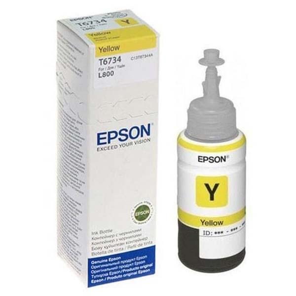 TINTA EPSON STYLUS T6734 (L800) YELLOW 