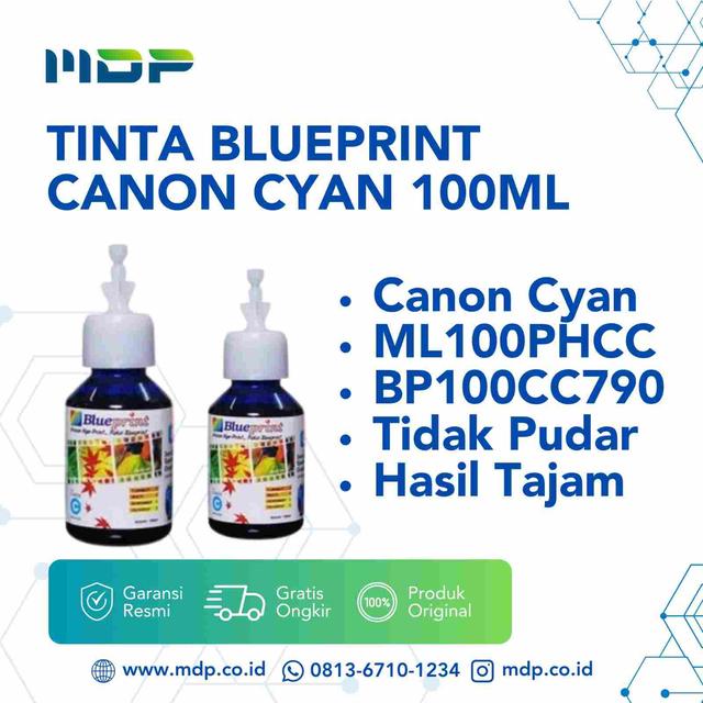 TINTA BLUEPRINT CANON CYAN 100ML (PH)(ML100PHCC)/BP100CC790