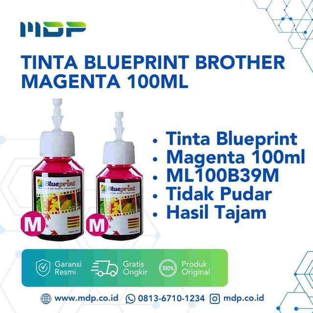 TINTA BLUEPRINT BROTHER MAGENTA 100ML(ML100B39M)