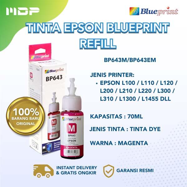 TINTA BLUEPRINT EPSON MAGENTA 70ML (L110) BP643M/BP643EM