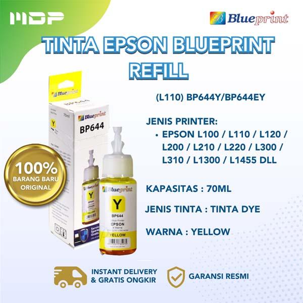 TINTA BLUEPRINT EPSON YELLOW 70ML (L110) BP644Y/BP644EY