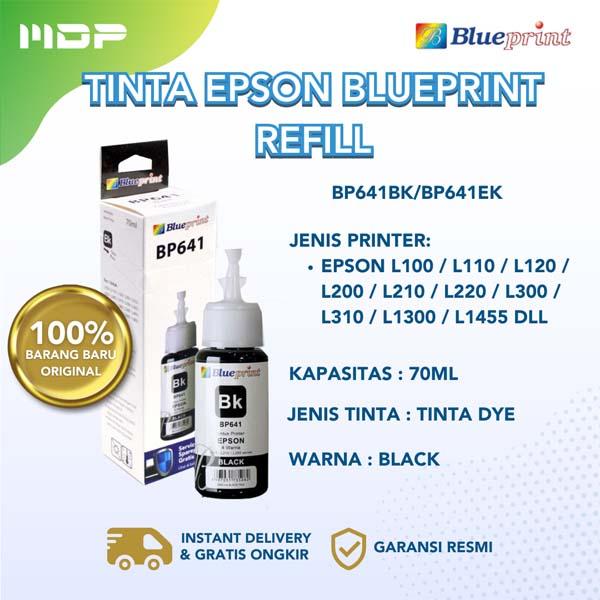 TINTA BLUEPRINT EPSON BLACK 70ML (L110) BP641BK/BP641EK