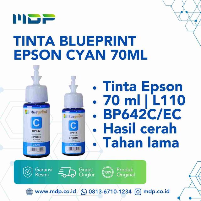 TINTA BLUEPRINT EPSON CYAN 70ML (L110) BP642C/BP642EC