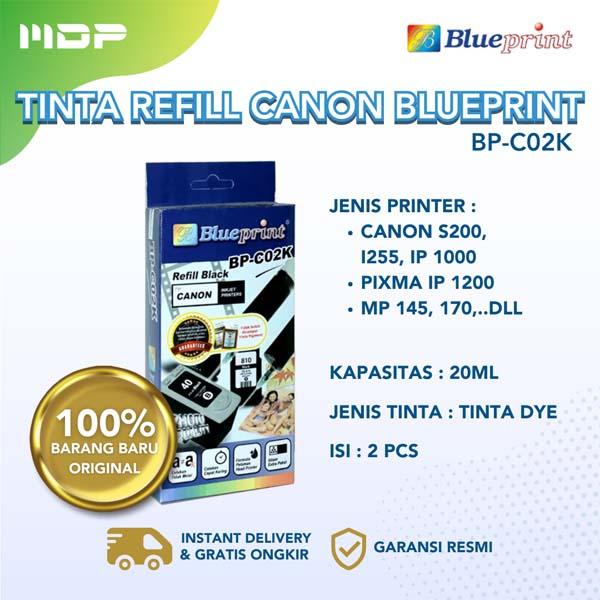 TINTA BLUEPRINT REFILL CANON BLACK BP-C02K