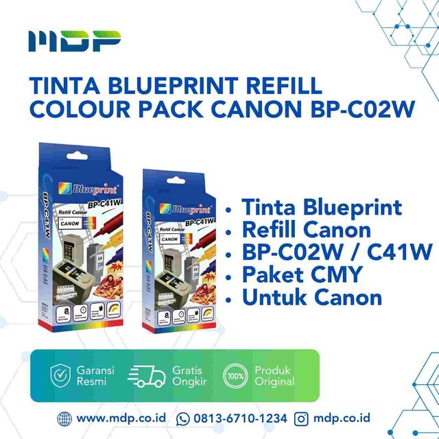 TINTA BLUEPRINT REFILL COLOUR PACK CANON BP-C02W (BP-C41W)