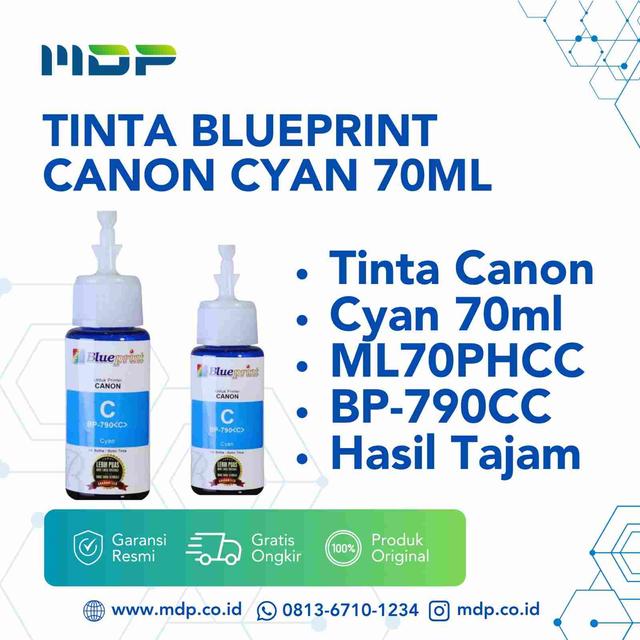 TINTA BLUEPRINT CANON CYAN 70ML(PH))ML70PHCC/BP-790CC