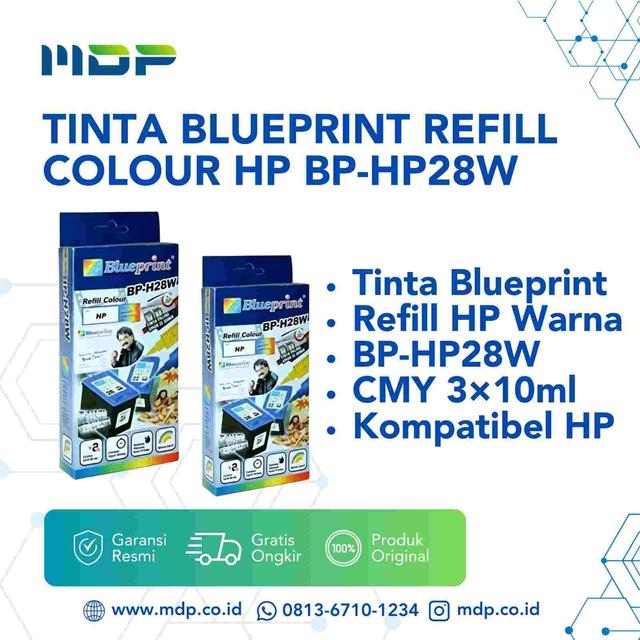 TINTA BLUEPRINT REFILL COLOUR HP BP-HP28W (BP-HP28W)