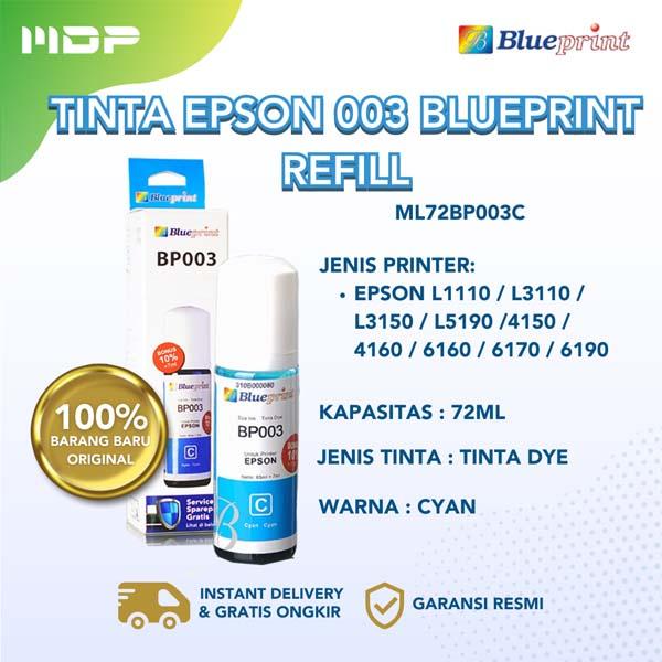 TINTA BLUEPRINT EPSON CYAN 72ML (003) ML72BP003C