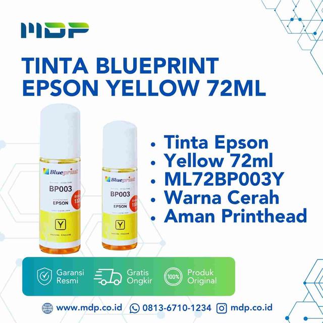TINTA BLUEPRINT EPSON YELLOW 72ML (003) ML72BP003Y