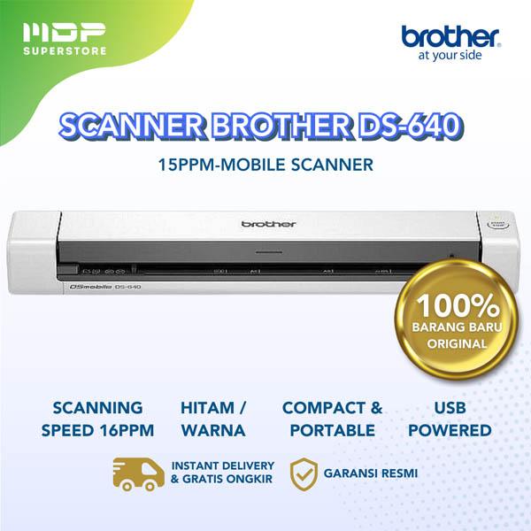 SCANNER BROTHER DS-640 (15PPM-MOBILE SCANNER)
