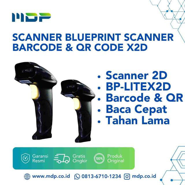 SCANNER BLUEPRINT SCANNER BARCODE & QR CODE X2D LITE (BP-LITEX2D)