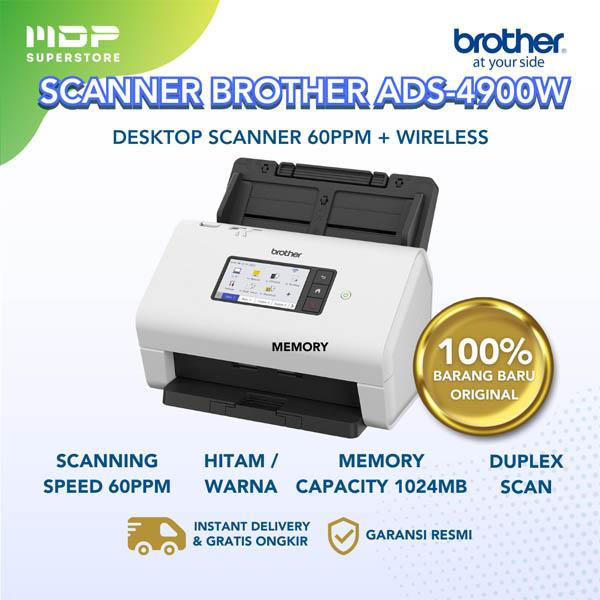 SCANNER BROTHER ADS-4900W : UP T0 60PPM 