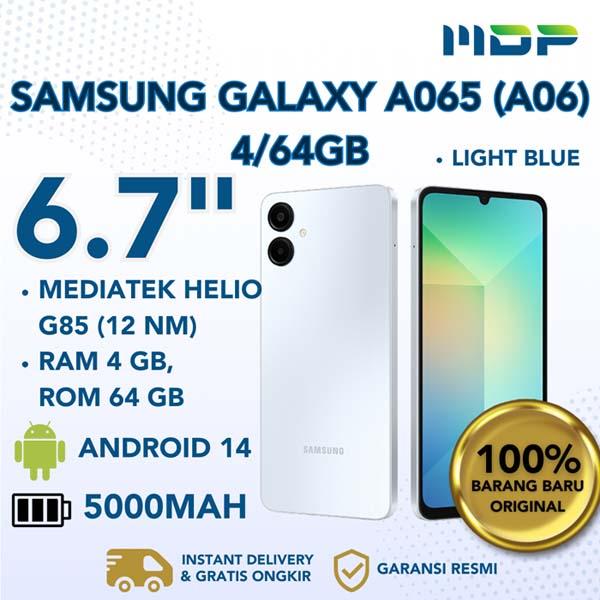 SMARTPHONE SAMSUNG GALAXY A065 (A06) 4/64GB BLUE+ADAPTER 25W