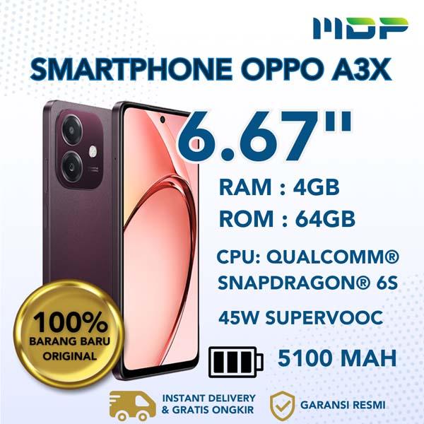 SMARTPHONE OPPO A3X 4/64GB NEBULA RED