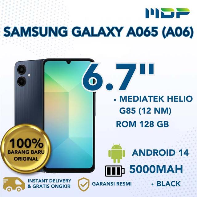 SMARTPHONE SAMSUNG GALAXY A065 (A06) 6/128GB BLACK+ADAPTER 25W