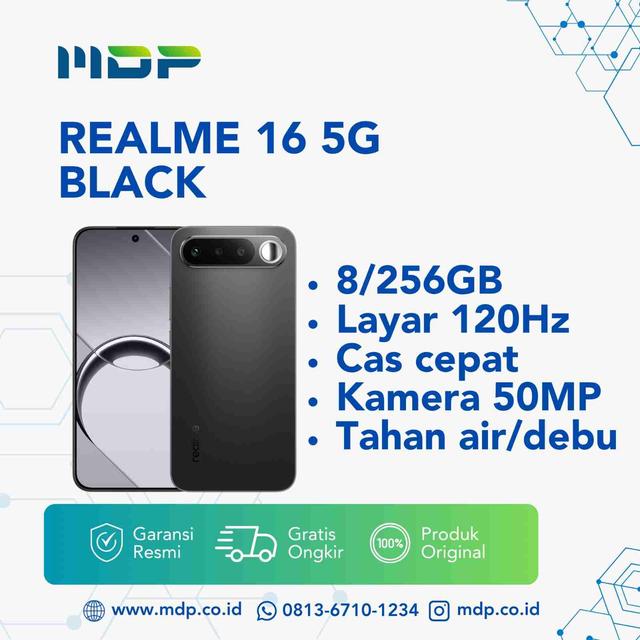 SMARTPHONE REALME 16 5G 8/256GB BLACK