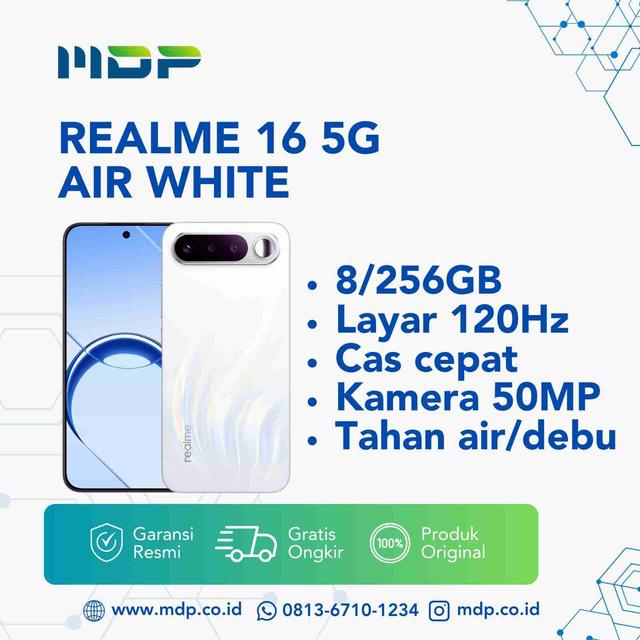SMARTPHONE REALME 16 5G 8/256GB AIR WHITE