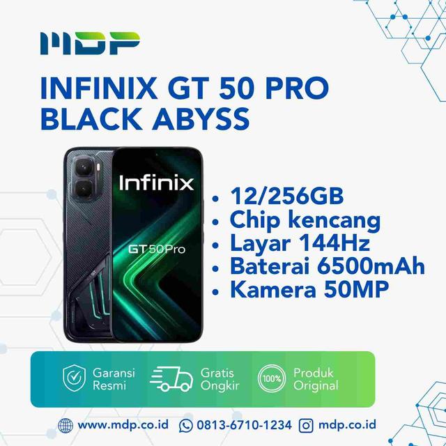 SMARTPHONE INFINIX GT 50 PRO 12/256 N BLACK ABYSS