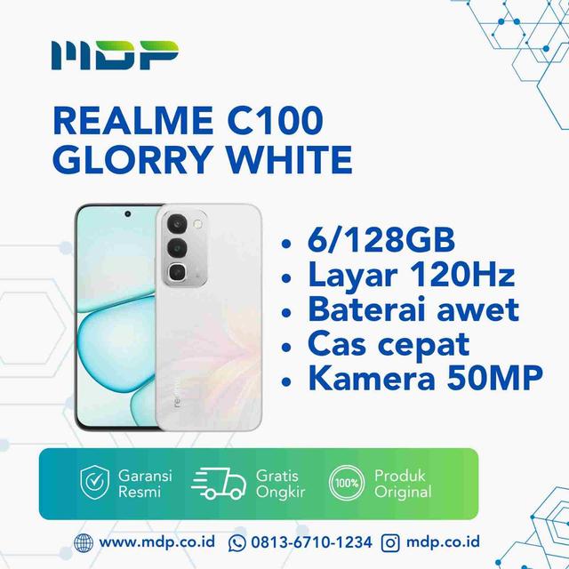 SMARTPHONE REALME C100 6/128GB GLORRY WHITE