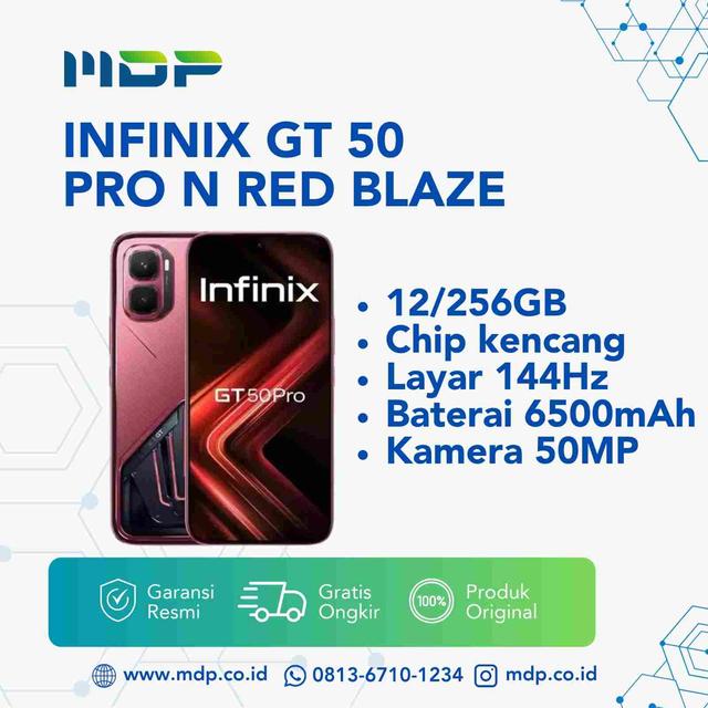SMARTPHONE INFINIX GT 50 PRO 12/256 N RED BLAZE