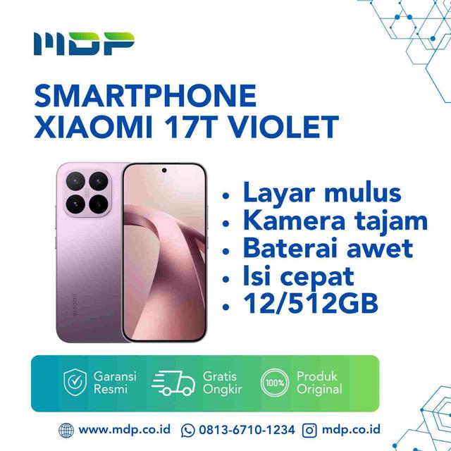 SMARTPHONE XIAOMI 17T 12/512GB VIOLET