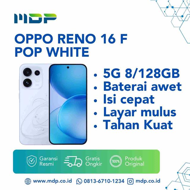 SMARTPHONE OPPO RENO 16 F 5G 8/128GB POP WHITE