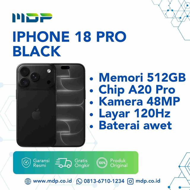 IPHONE 18 PRO 512GB BLACK (T77)(195951418261)(MJRU4PA/A)