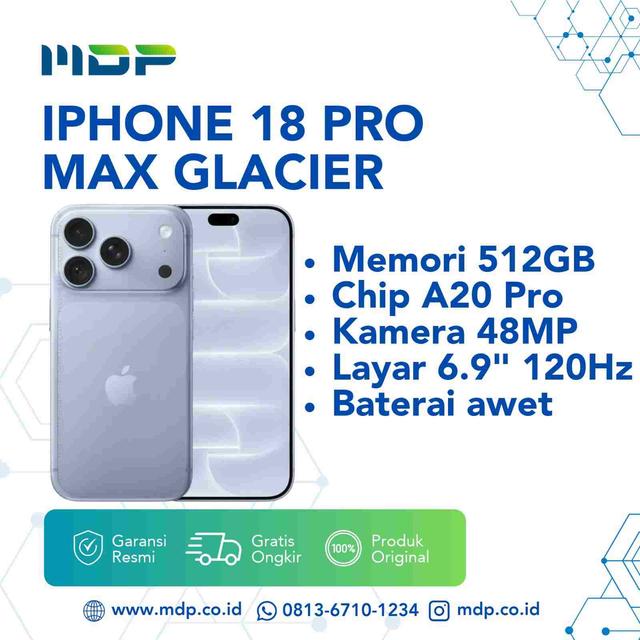 IPHONE 18 PRO MAX 512GB GLACIER (T77)(195951412658)(MJXW4PA/A)
