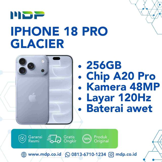 IPHONE 18 PRO 256GB GLACIER #MJRT4SA/A (195951418094) (G103)