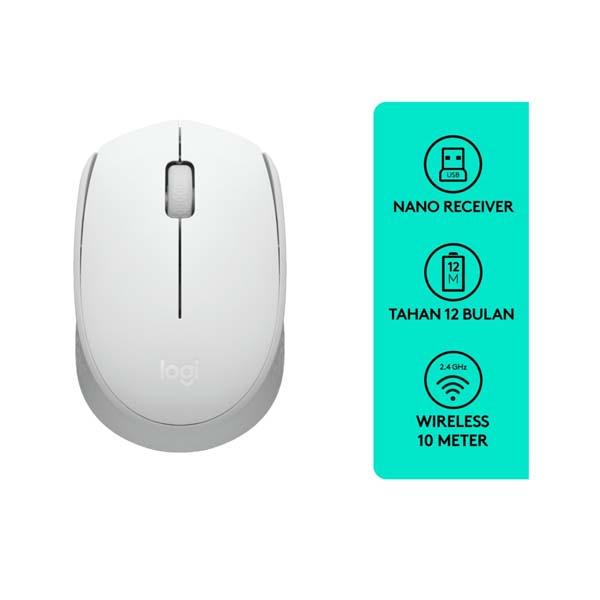 LOGITECH MOUSE WIRELESS M171 OFF WHITE