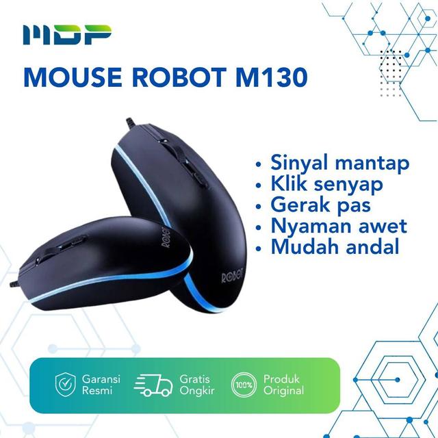 MOUSE ROBOT M130 BLACK
