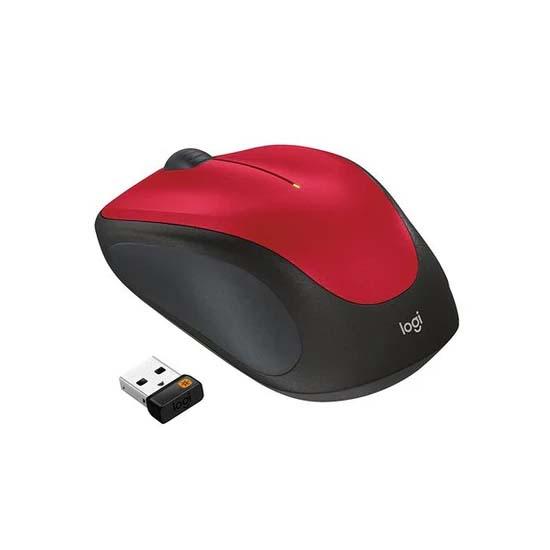 LOGITECH MOUSE OPTICAL WIRELESS M235 RED