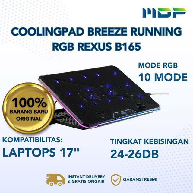 COOLINGPAD BREEZE RUNNING RGB REXUS B165 BLACK