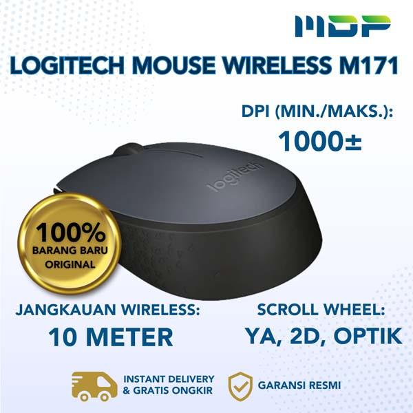 LOGITECH MOUSE WIRELESS M171 GREY